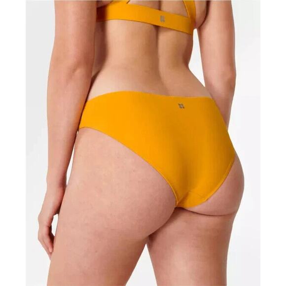 Sweaty Betty Peninsula Bikini Bottom Womens Small Haze Yellow Xtra Life Mid Rise - Picture 9 of 10